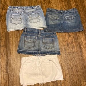 Denim mini skirts bundle